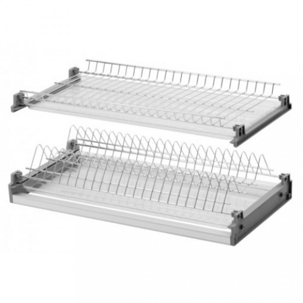 сушилка для посуды в шкаф 35 см двухуровневая