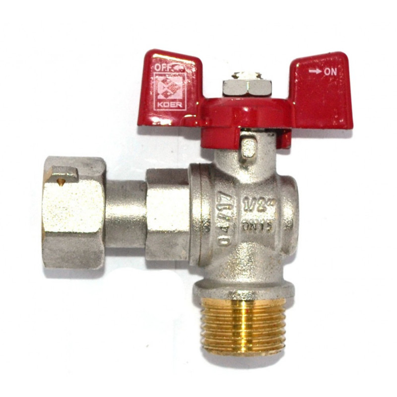 KOER 1/2" ГШ Б с накидной гайкой Угловой (KR0170)